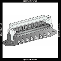 Image of: Baintech - BAINTECH AUTO FUSE BLOCK LATERAL CONNECTION 8 POLE 16 TERMINALS