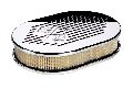 Image of: Autometer - Milled Gm Flag Small Oval Filt Air Cleaner