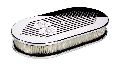Image of: Billet Specialties - Milled Gm Flag Large Oval Filt Air Cleaner
