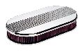 Image of: Billet Specialties - Ribbed Cleaner Large/oval Polished Air Cleaner