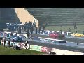 CAMPESE AND BRISCAS SIDE BY SIDE 6 SEC PASS AT SYDNEY DRAGWAY - 30.7.2011